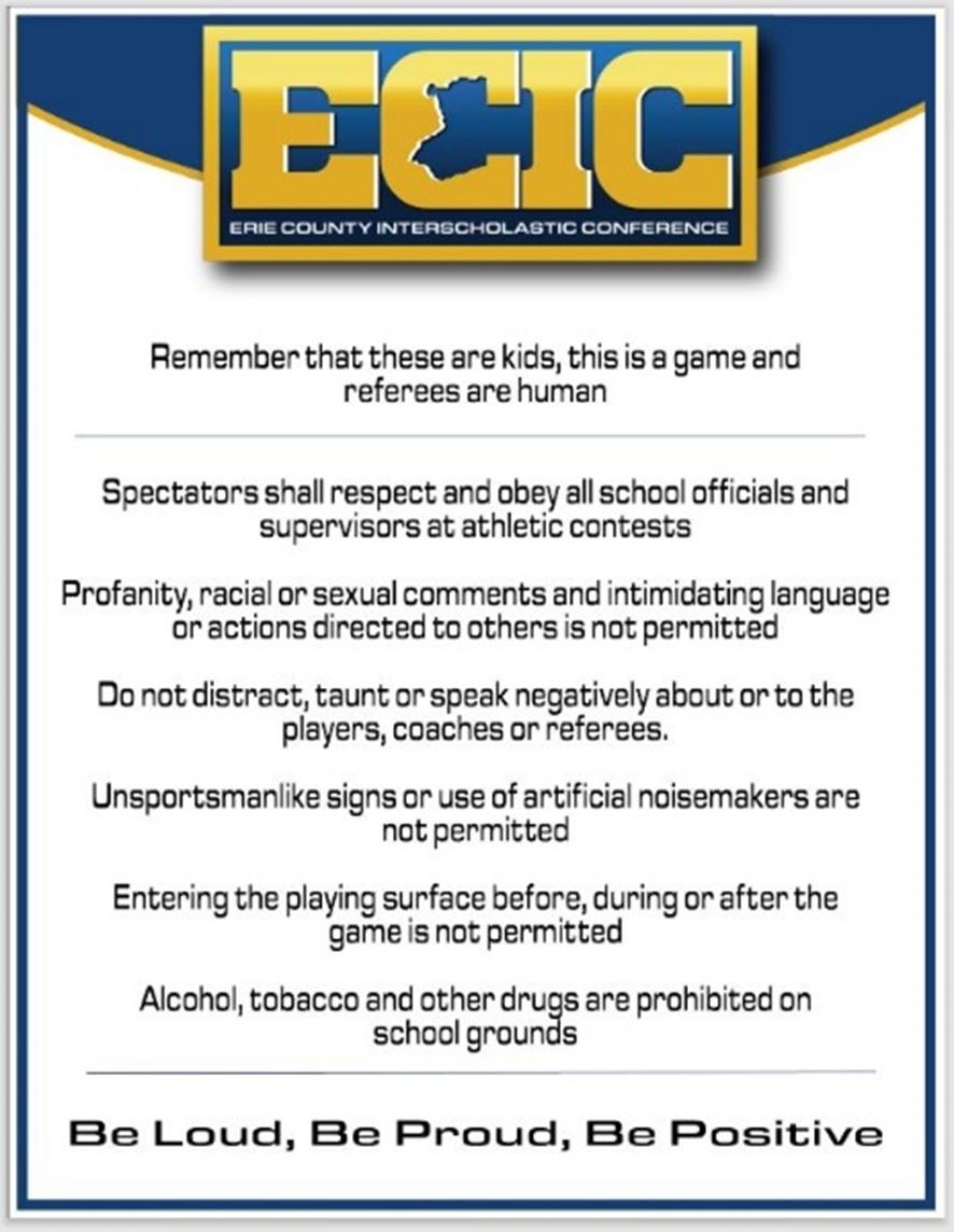 ECIC Sportsmanship Standards ECIC Sportsmanship Standards